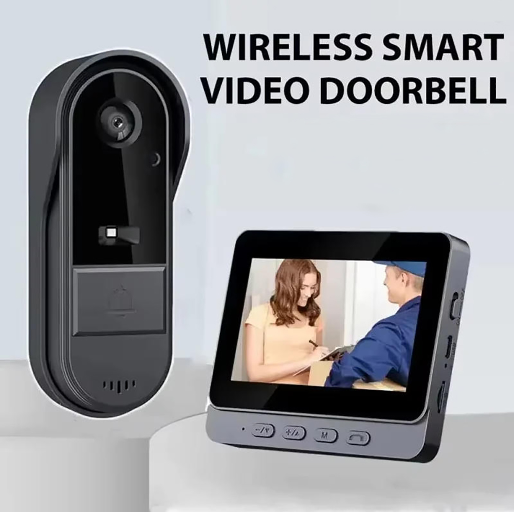 Smart Home Video Doorbell Installation - نظام جرس باب ذكي لاسلكي 2.4