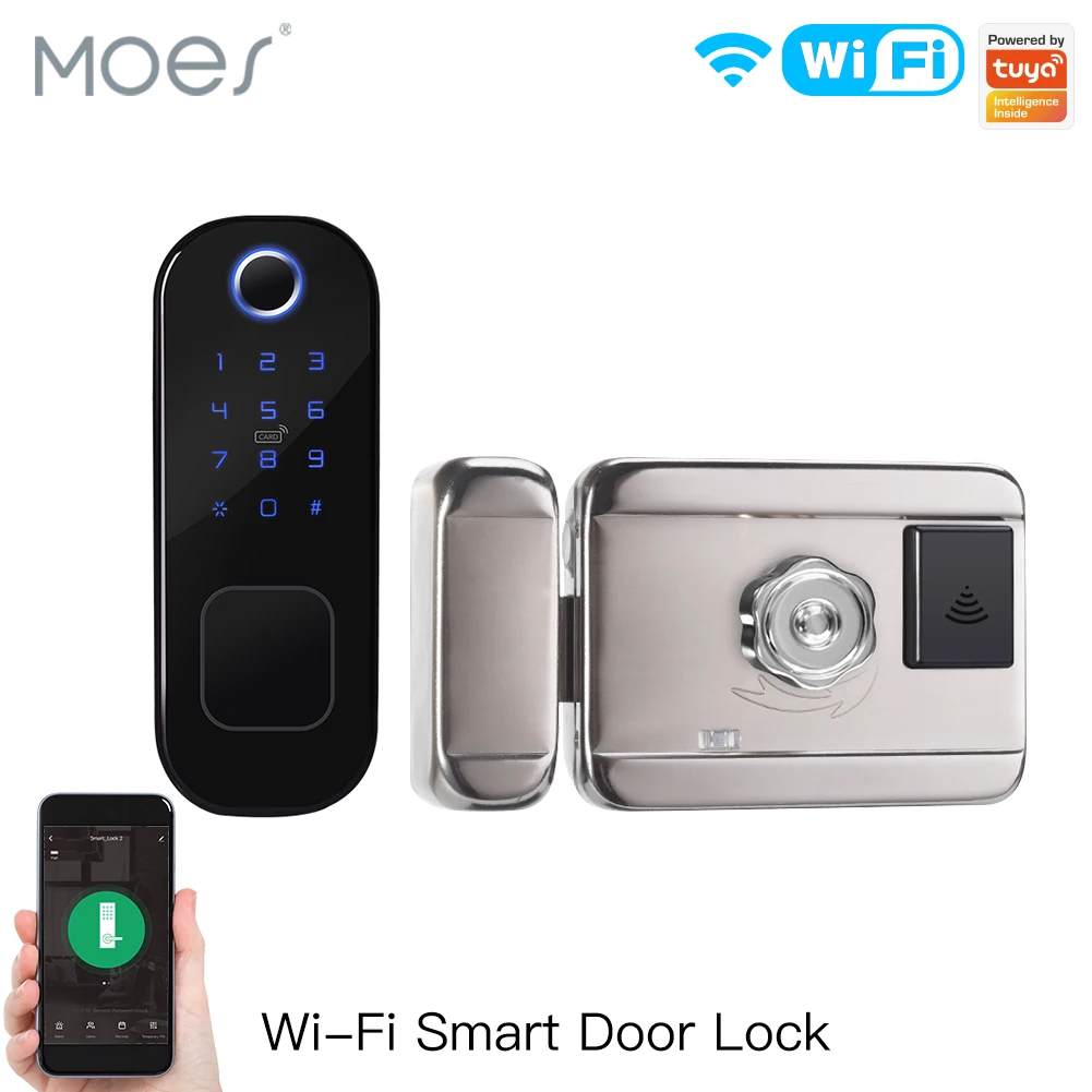 Smart Home Door Lock - MOES WiFi Tuya قفل ذكي قفل