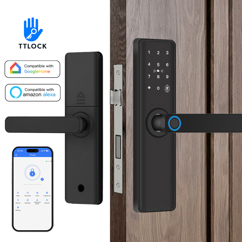 Smart Home Door Lock - قفل باب ذكي متوافق مع البلوتوث،