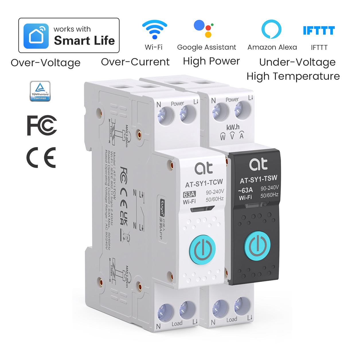 Smart Home Internet - Tuya WiFi قطاع دارة ذكي 1P