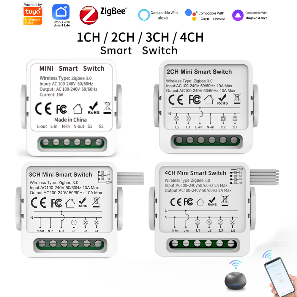 Smart Home Internet - مفتاح ذكي Tuya Zigbee 3.0 بـ