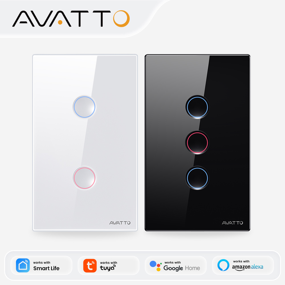 Smart Home Internet - مفتاح إضاءة ذكي لاسلكي من AVATTO