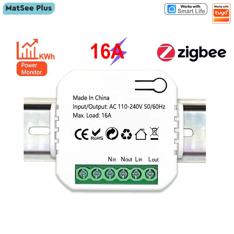 Smart Home Plus - مقياس الكهرباء Tuya Smart ZigBee KWh