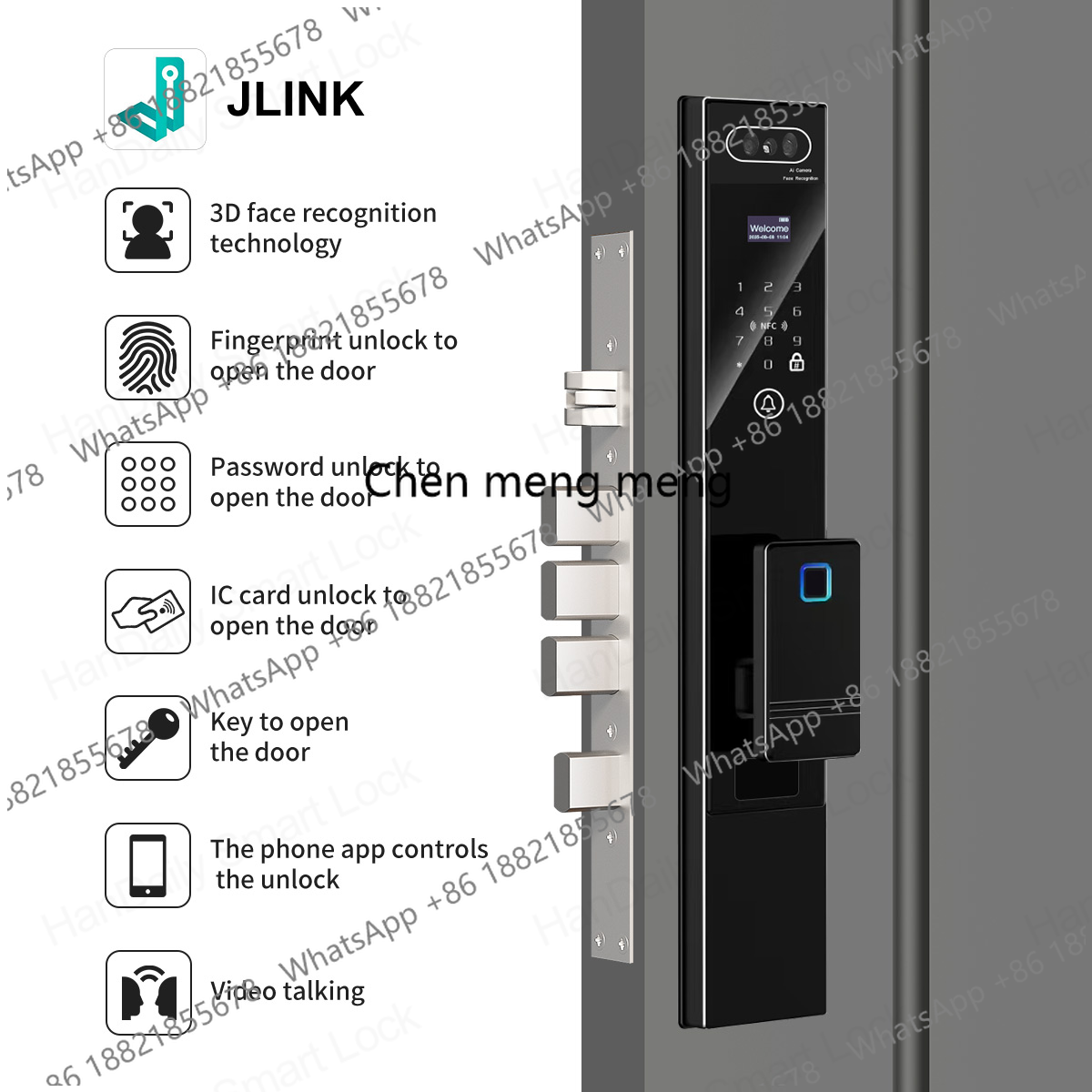 قفل باب ذكي من هانديلي مع خاصي - مراجعة Smart Home Video Doorbell Installation وسعره