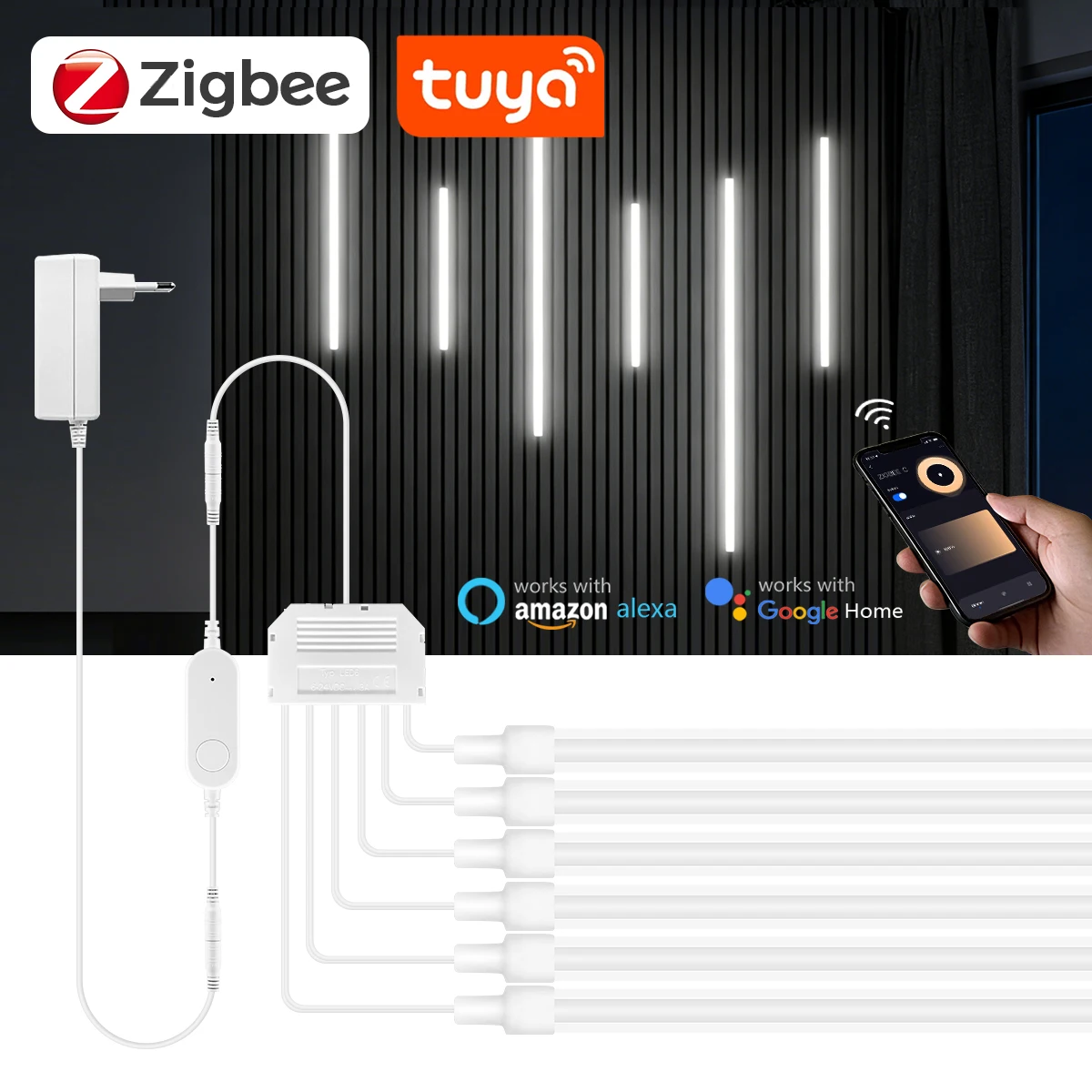 شريط إضاءة LED ذكي بتقنية Zigb - مراجعة Smart Home Youtube وسعره