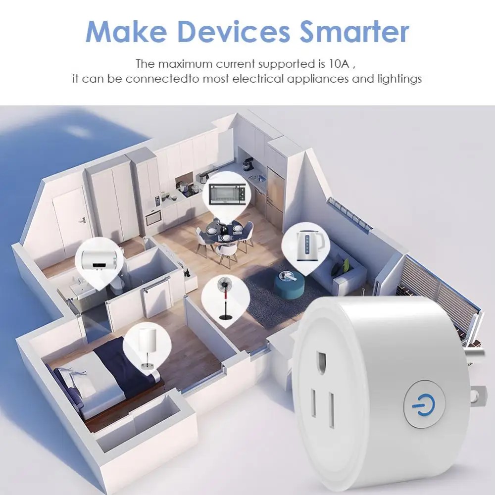 Tuya Smart Wifi Plug منفذ لاسل - مراجعة Smart Home Utilities وسعره