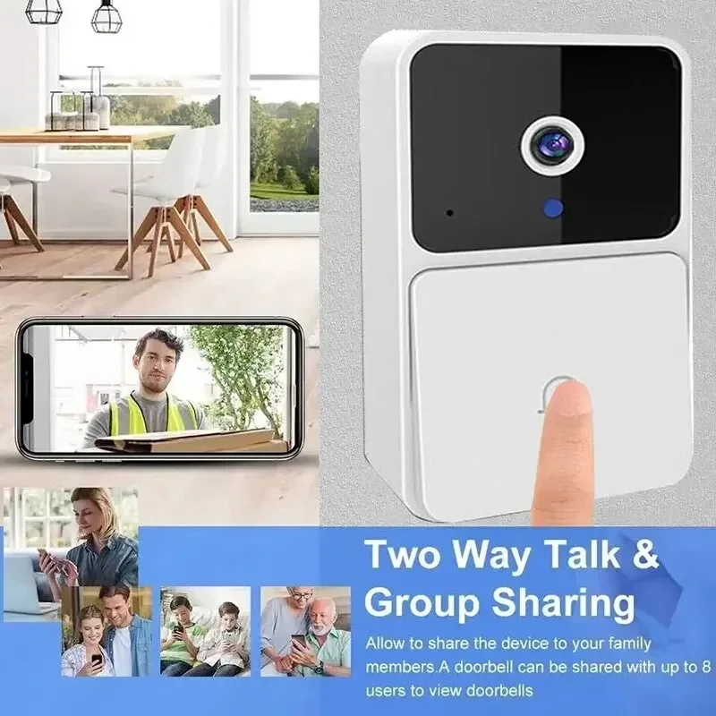 جرس باب بكاميرا فيديو لاسلكي و - مراجعة Smart Home Video Doorbell Installation وسعره