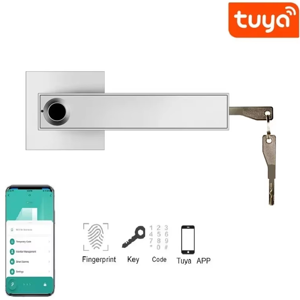 قفل باب ذكي جديد متوافق مع تطب - مراجعة Smart Home Door Lock وسعره