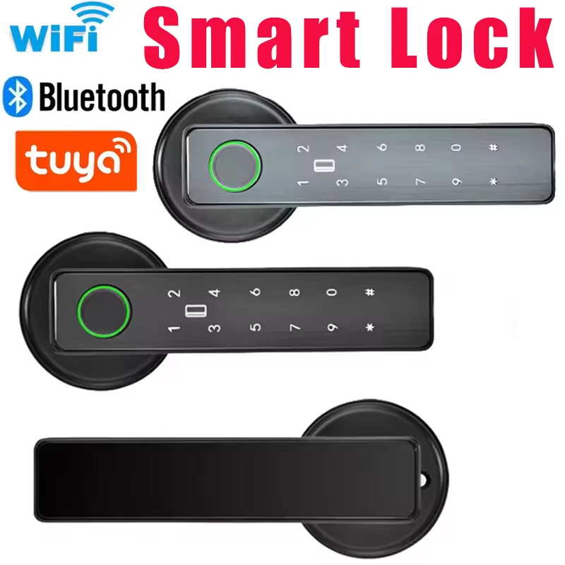 قفل ذكي ببصمة الإصبع وكلمة الم - مراجعة Smart Home Door Lock وسعره
