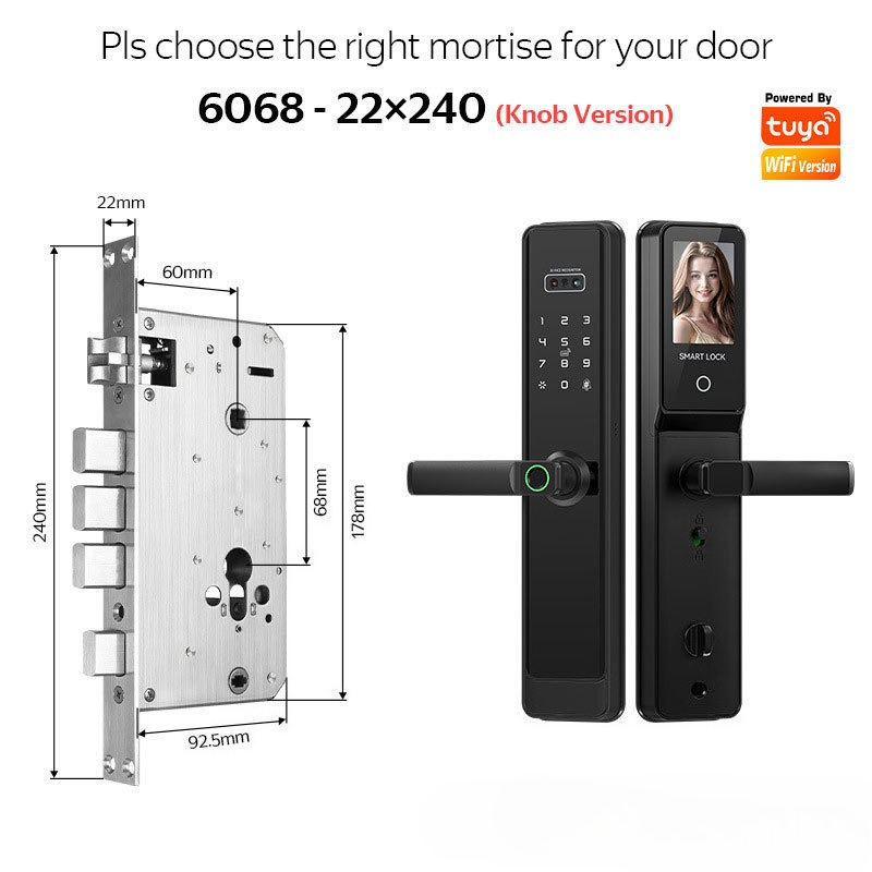 قفل ذكي EGFirtor شبه أوتوماتيك - مراجعة Smart Home Door Lock وسعره