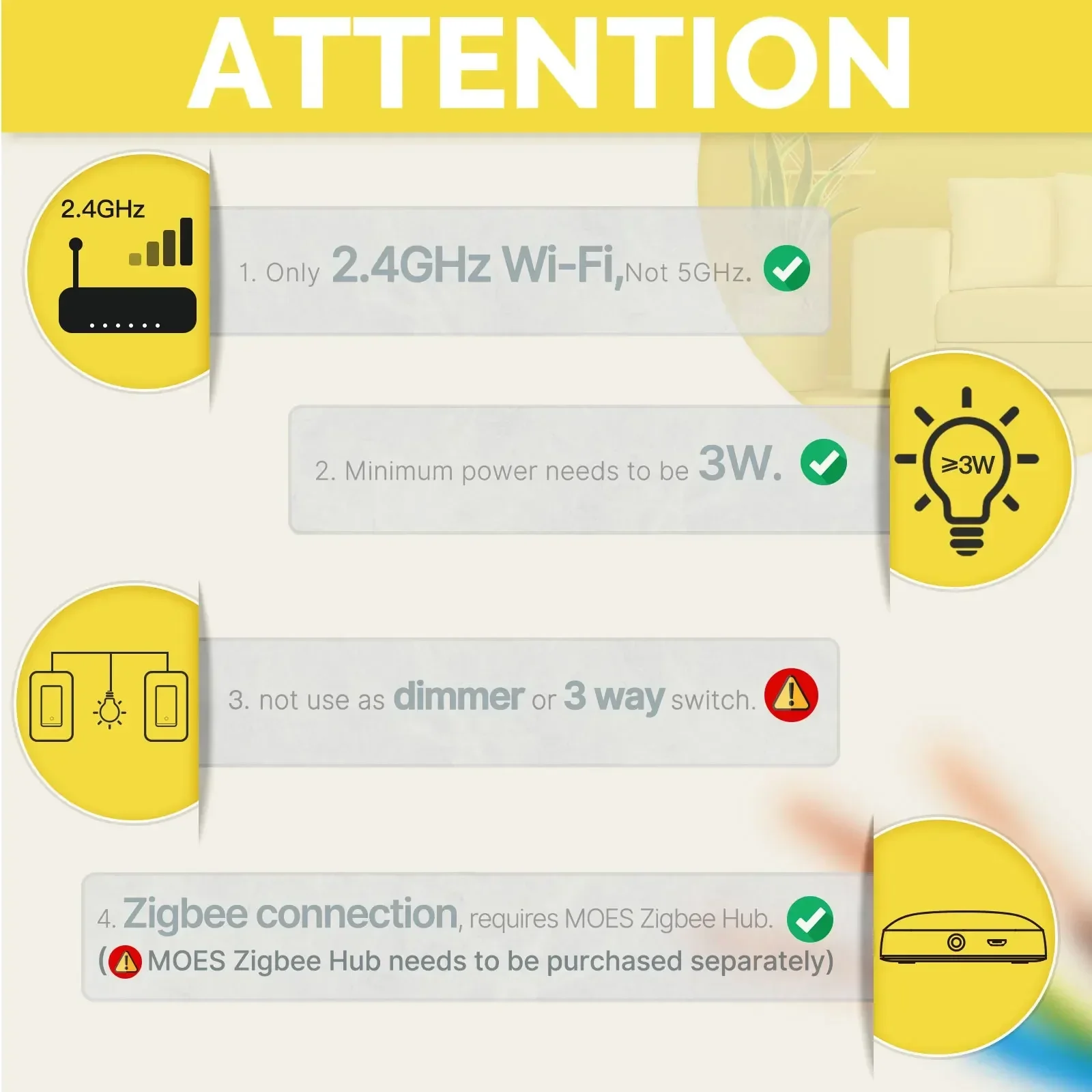 MOES Tuya ZigBee US مفتاح الإض - مراجعة Smart Home Internet وسعره