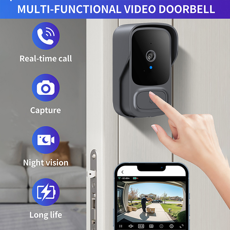 كاميرا Tuay Wifi مع تخزين سحاب - مراجعة Smart Home Video Doorbell Installation وسعره